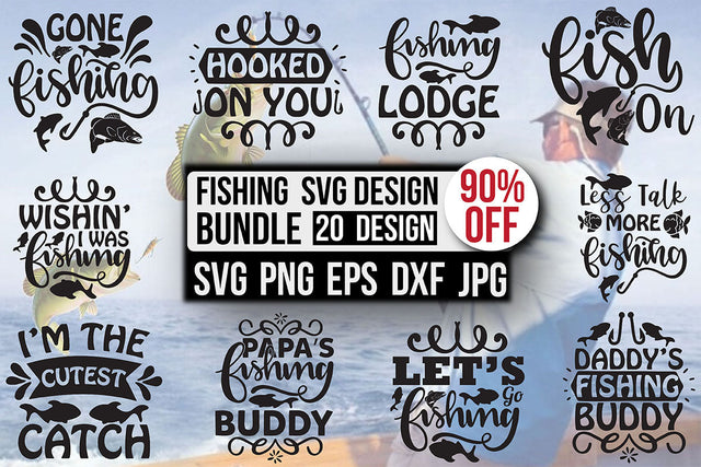 Fishing SVG Design Bundle SVG Rupkotha 