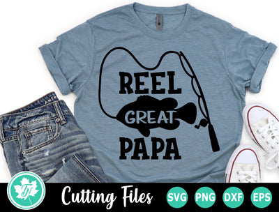 Fishing SVG | Papa SVG | Reel Great Papa SVG SVG TrueNorthImagesCA 