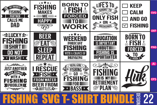 Fishing SVG T- Shirt Bundle SVG nirmal108roy 