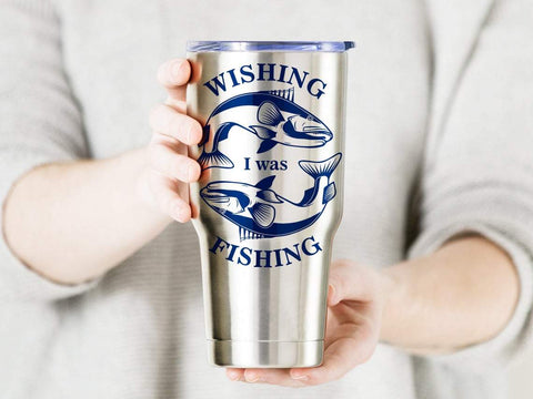 Fishing svg, wishing I was fishing svg, fish svg, fathers day svg, bass fishing svg, camping svg SVG CutLeafSvg 