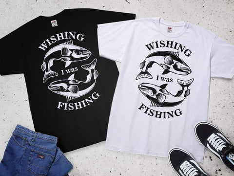 Fishing svg, wishing I was fishing svg, fish svg, fathers day svg, bass fishing svg, camping svg SVG CutLeafSvg 