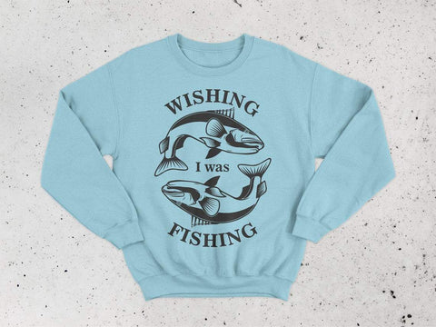 Fishing svg, wishing I was fishing svg, fish svg, fathers day svg, bass fishing svg, camping svg SVG CutLeafSvg 