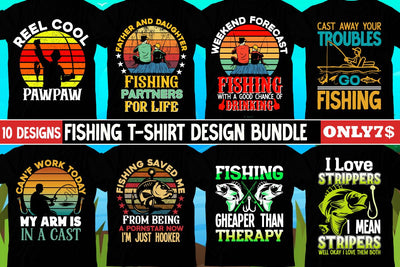 Fishing T-shirt Design Bundle,SVG Cute File, Fishing retro T-shirt Design, Fishing Sublimation PNG, Fishing Retro Vintage T-shirt Design, Fishing Clip Art,Fishing SVG Bundle SVG Insomnia Std 