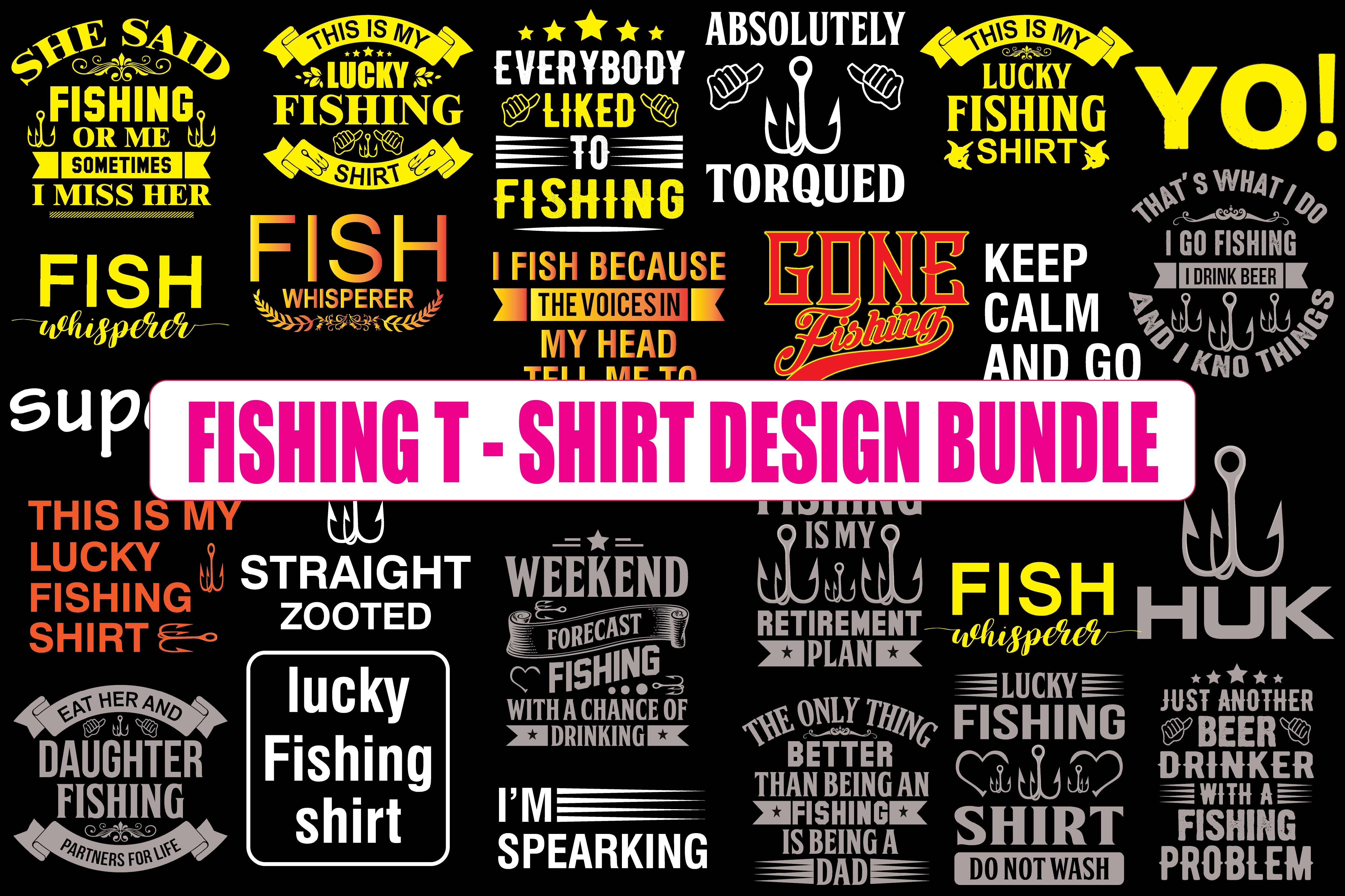 Fishing SVG Bundle - So Fontsy