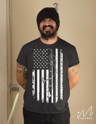 Fishing t shirt, USA fishing t shirt, Fishing cricut, cut files, fishing container cut files SVG Isabella Machell 