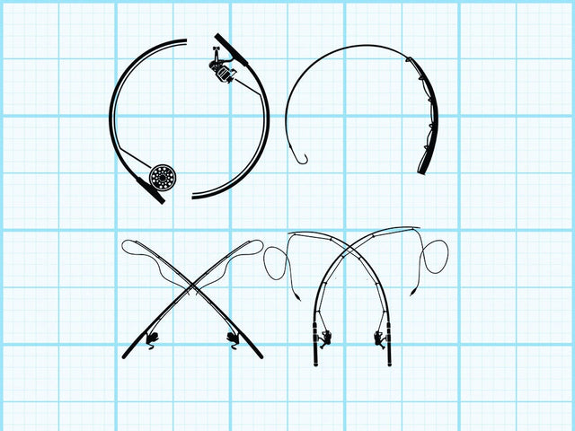 Fishing Tournament Hook monogram SVG Johan Ru designs 