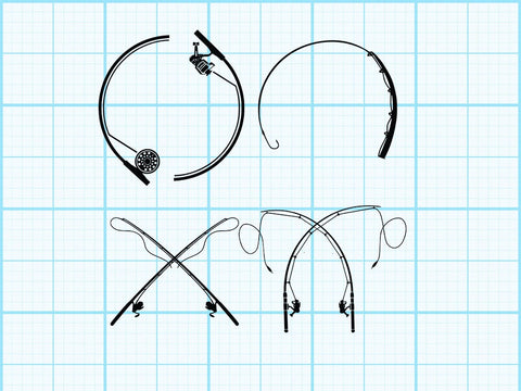 Fishing Tournament Hook monogram SVG Johan Ru designs 