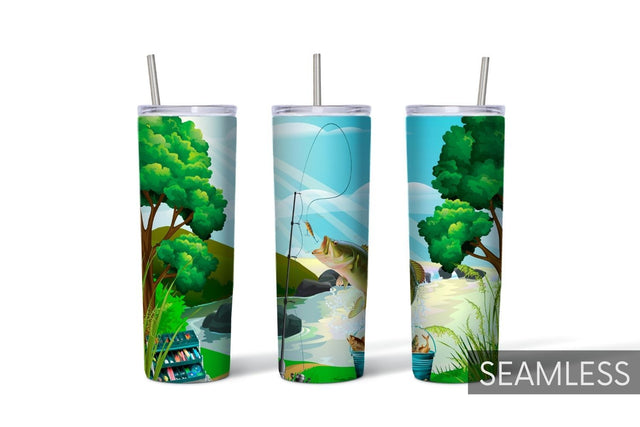 Fishing Tumbler Sublimation Sublimation SvgOcean 
