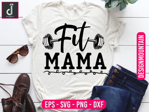 Fit mama Svg design SVG Alihossainbd 