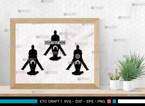 Fitness Couple Monogram, Fitness Couple Silhouette, Fitness Couple SVG, Fitness Svg, Couple Svg, Exercising Svg, SB00361 SVG ETC Craft 