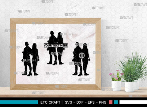 Fitness Couple Monogram, Fitness Couple Silhouette, Fitness Couple SVG, Fitness Svg, Couple Svg, Exercising Svg, SB00361 SVG ETC Craft 