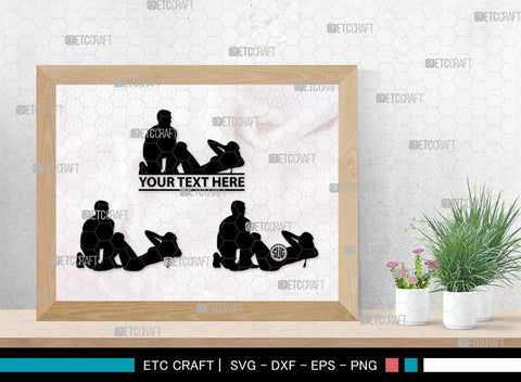 Fitness Couple Monogram, Fitness Couple Silhouette, Fitness Couple SVG, Fitness Svg, Couple Svg, Exercising Svg, SB00361 SVG ETC Craft 