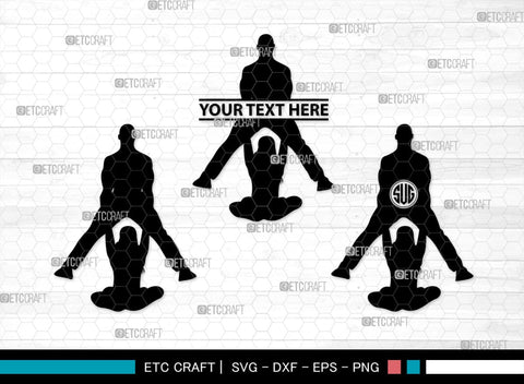 Fitness Couple Monogram, Fitness Couple Silhouette, Fitness Couple SVG, Fitness Svg, Couple Svg, Exercising Svg, SB00361 SVG ETC Craft 