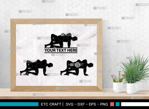 Fitness Couple Monogram, Fitness Couple Silhouette, Fitness Couple SVG, Fitness Svg, Couple Svg, Exercising Svg, SB00361 SVG ETC Craft 