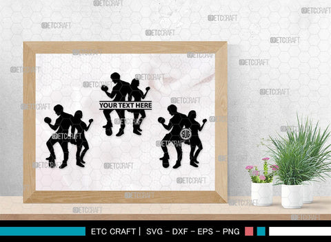 Fitness Couple Monogram, Fitness Couple Silhouette, Fitness Couple SVG, Fitness Svg, Couple Svg, Exercising Svg, SB00361 SVG ETC Craft 