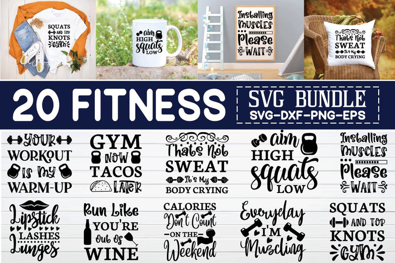 fitness design svg bundle vol 2 SVG buydesign 