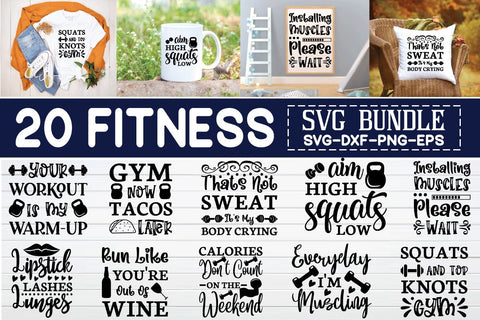 fitness design svg bundle vol 2 SVG buydesign 