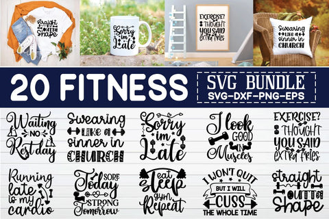 fitness design svg bundle vol 3 SVG buydesign 