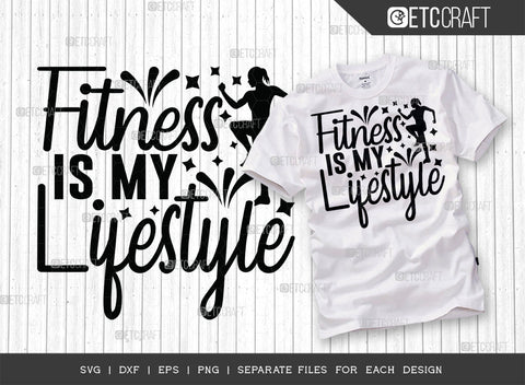 Fitness Is My Lifestyle SVG Bundle, Weights Svg, Gym Svg, Fitness Svg, Workout Svg, Bodybuilding Svg, Gym Quotes, ETC T00171 SVG ETC Craft 