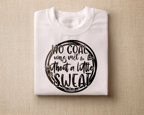 Fitness Quotes SVG Bundle, 6 Designs, Motivational Fitness Sayings SVG Cut Files, Excuses Don't Burn Calories SVG, No Goal Was Met Without A Little Sweat SVG SVG HappyDesignStudio 