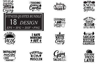 Fitness SVG bundle 18 design SVG svgteam 
