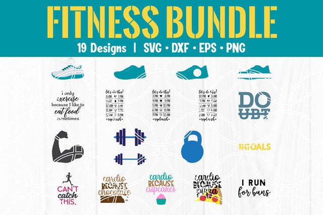 Fitness SVG Bundle SVG SavanasDesign 