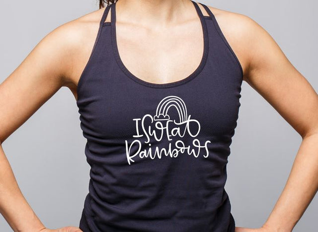 Fitness SVG Quotes | I Sweat Rainbows| Rainbow SVG | Exercise SVG So Fontsy Design Shop 