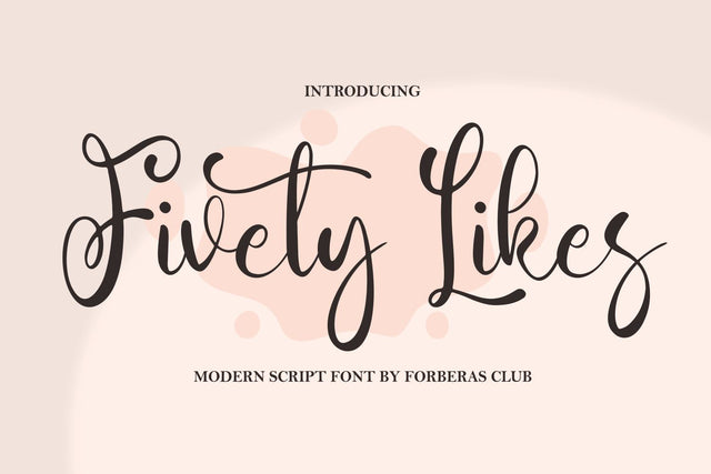 Fivety Likes Font Forberas 