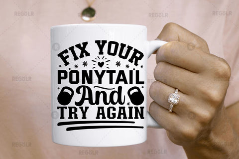 Fix your ponytail and try again SVG SVG Regulrcrative 