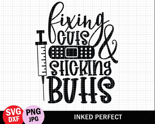 Fixing Cuts And Sticking Butts SVG Inked Perfect 