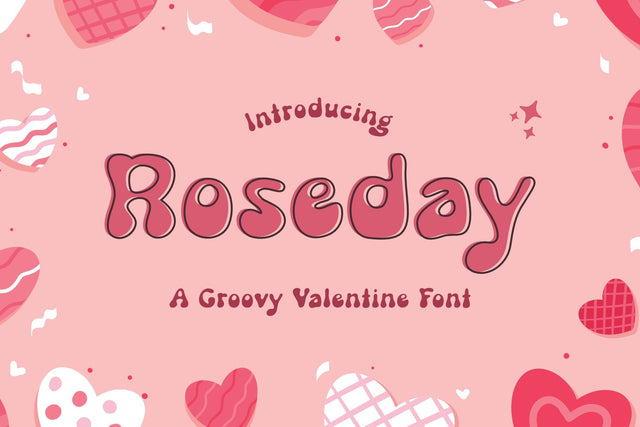 Flabbio Groovy - Retro 70s Font - Valentine Day - Love Day Font Jimtype Studio 