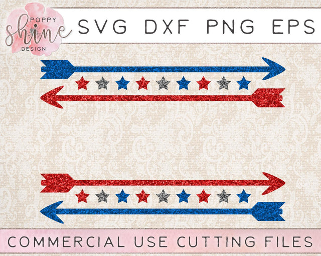Flag Arrow Monogram Frame SVG Poppy Shine Design 
