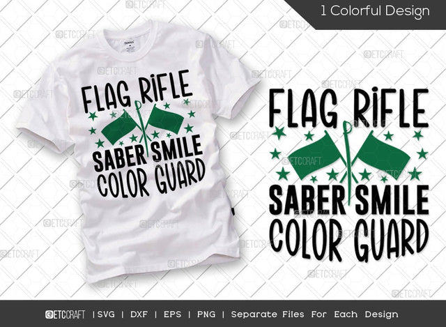 Flag Rifle Saber Smile Color Guard SVG Cut File | Flag Twirler Svg | Color Guard Svg | Band Family Svg | Color Guard Rifle Svg | Color Guard Flag Svg | Color Guard Quote SVG ETC Craft 