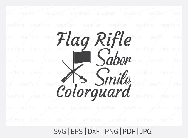 Flag rifle saber smile colorguard Svg, Color Guard SVG File, Color Guard Mom SVG, Marching Band Svg, Band Family SVG, Flag twirler SVG Dinvect 