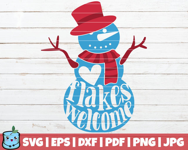 Flakes Welcome SVG MintyMarshmallows 