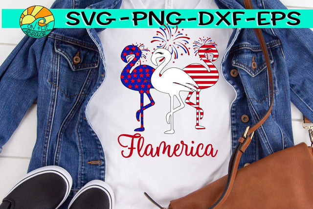 Flamerica - Flag - - SVG PNG DXF EPS SVG On the Beach Boutique 