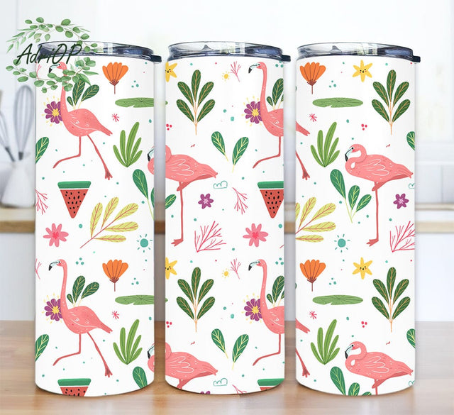 Flamingo 20oz Skinny Tumbler Png, Flamingo Tumbler , Flamingo Gift For Women, Flamingo Gifts For Her, Flamingo Tumblers Sublimation AdriOP 