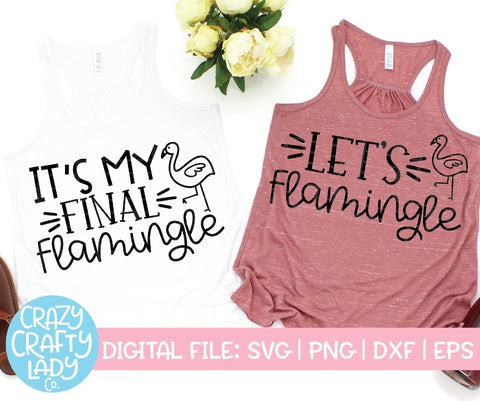 Flamingo Bachelorette SVG Cut File Bundle SVG Crazy Crafty Lady Co. 