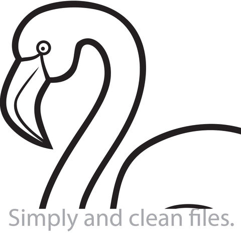 Flamingo bird SVG TribaliumArtSF 