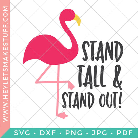 Flamingo Bundle SVG Hey Let's Make Stuff 