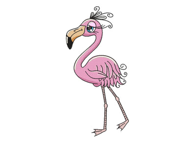 Flamingo Embroidery Design, 4 sizes Embroidery/Applique DESIGNS Nino Nadaraia 