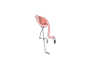 Flamingo embroidery design, Machine embroidery design, 3 sizes Embroidery/Applique DESIGNS Nino Nadaraia 