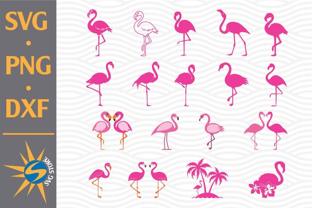 Flamingo, Flamingo Monogram SVG, PNG, DXF Digital Files Include SVG SVGStoreShop 