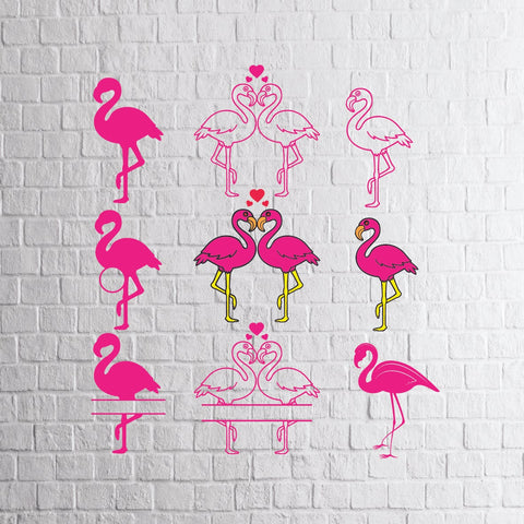 Flamingo, flamingo svg, flamingo cut files, floral flamingo, flamingo silhouette, flamingo print, flamingo svg files, flamingo decal Svg, Png, Dxf, Eps Cut Files SVG Artstoredigital 