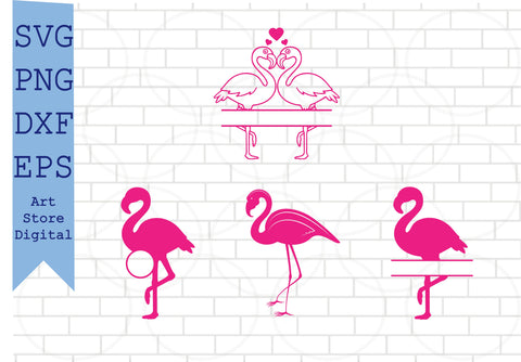 Flamingo, flamingo svg, flamingo cut files, floral flamingo, flamingo silhouette, flamingo print, flamingo svg files, flamingo decal Svg, Png, Dxf, Eps Cut Files SVG Artstoredigital 