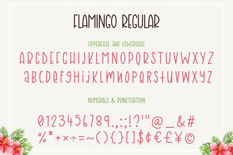 Flamingo Font AnningArts Design 
