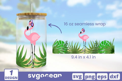 Flamingo Libbey Wrap SVG SVG SvgOcean 