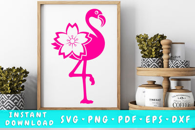 Flamingo Lily SVG SVG HappyDesignStudio 