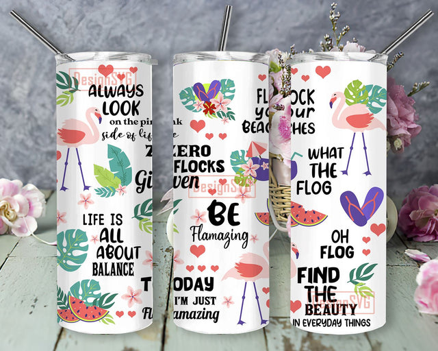 Flamingo Lover Summer Vacation Design Digital Download PNG, Flamingo Tumbler Wrap for 20 oz Skinny Tumbler PNG Sublimation Design Instant Digital Download PNG Seamless Design Sublimation DesignSVG 