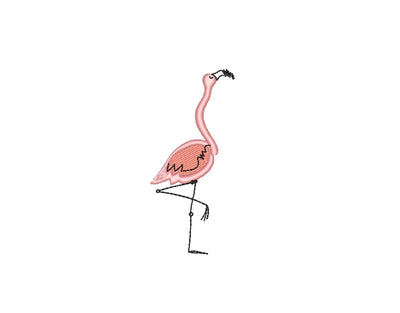 Flamingo machine embroidery design, 3 sizes Embroidery/Applique DESIGNS Nino Nadaraia 